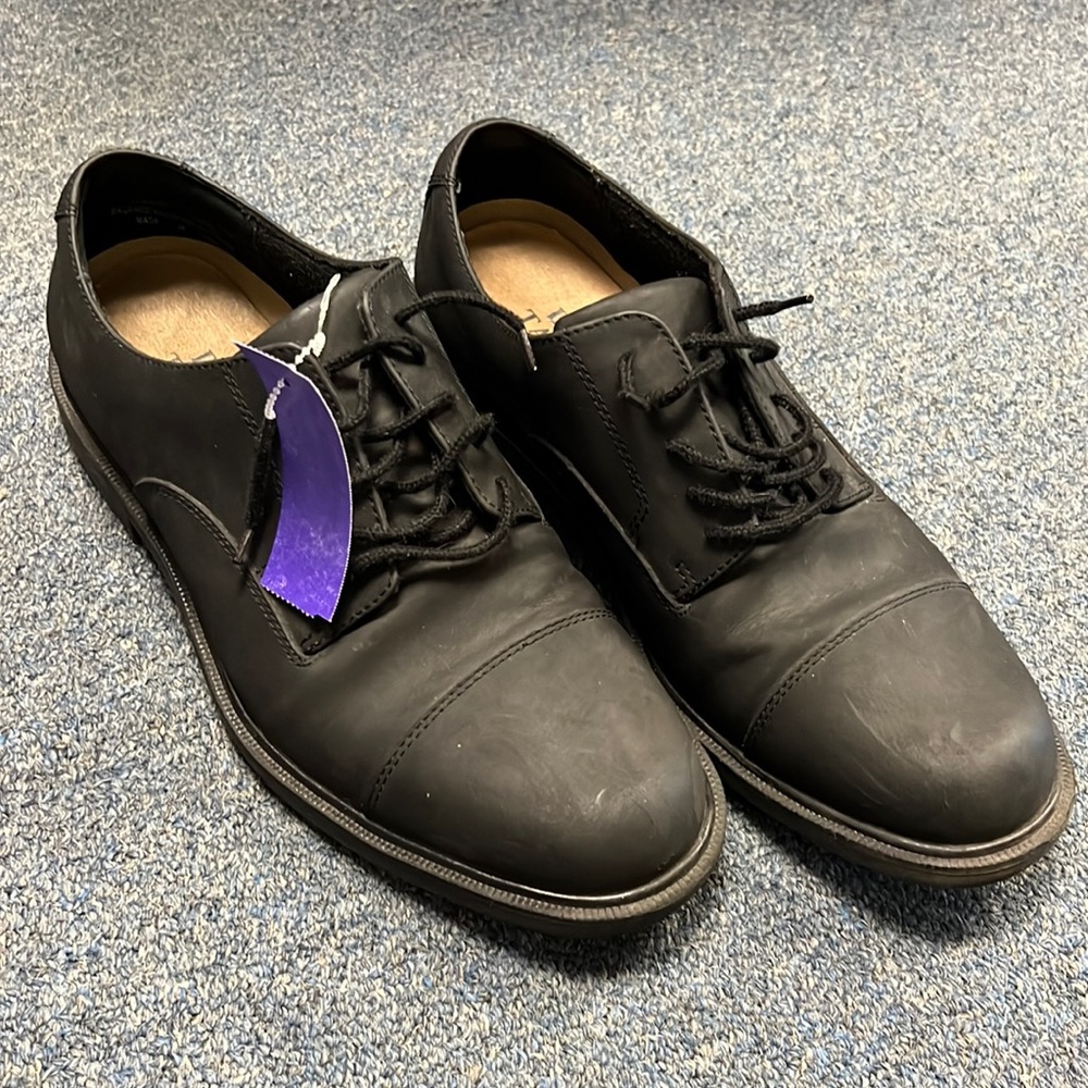 💜David Taylor Black Leather Shoes 11